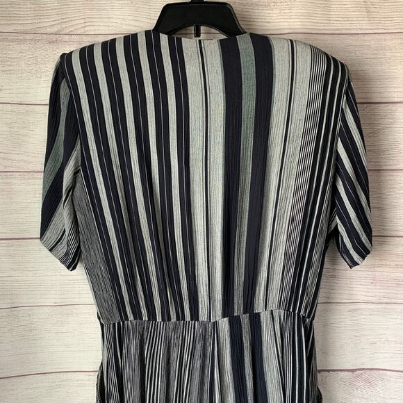 Vintage R.J. Stevens by Carol Escritor Romper Navy and Gray Stripes Size 12 - Picture 6 of 16